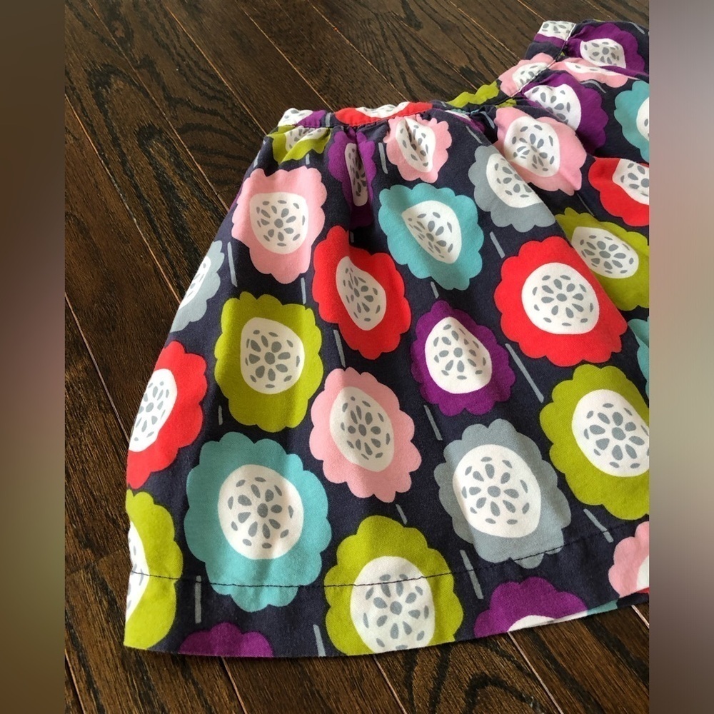 Mini Boden Girls 9-10Y Multi-Color Floral A-Line Mini Skirt w/Silk-Like Lining - Picture 2 of 10